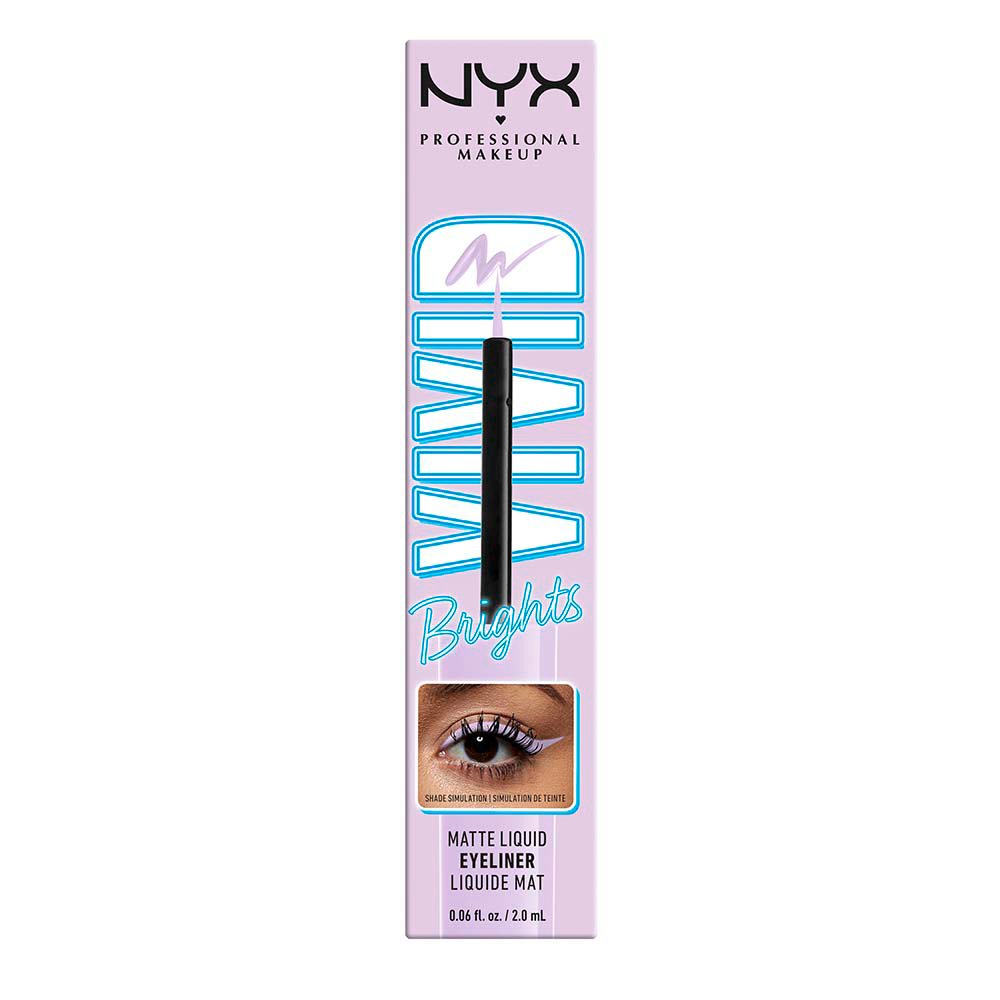 Opbevares i køleskab Doven beskydning NYX Vivid Brights Matte Liquid Eyeliner - Lilac Link - Shop Eyeliner at  H-E-B