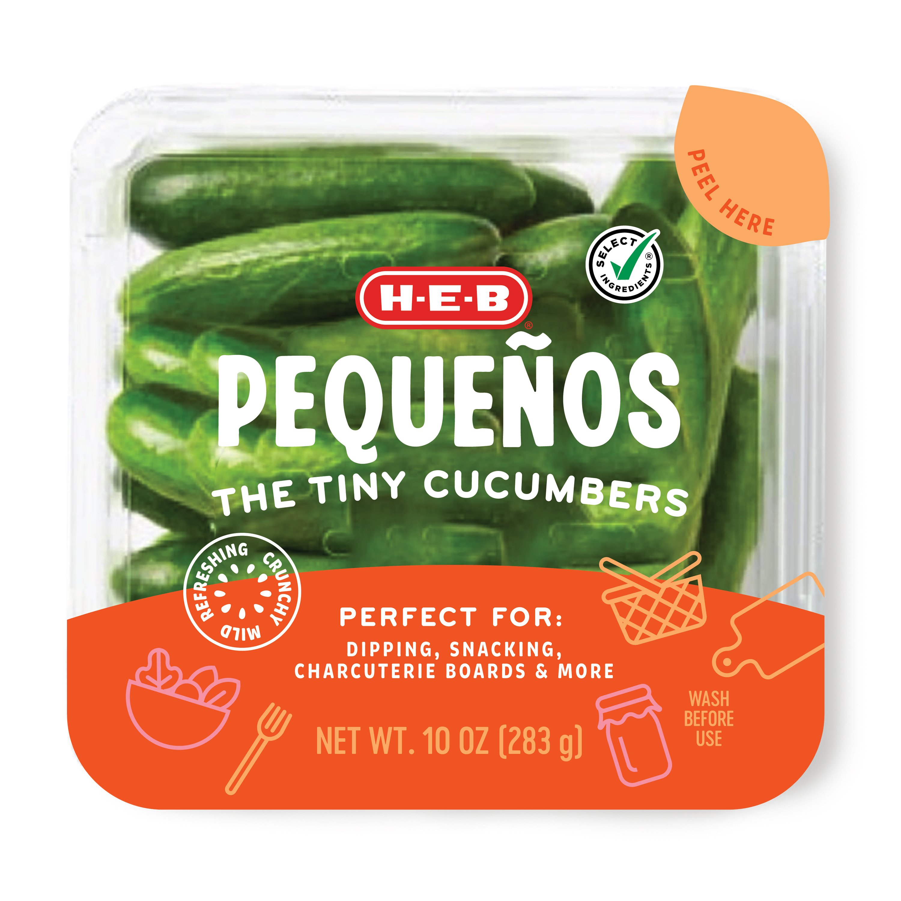 H-E-B Fresh Mini Seedless Cucumbers