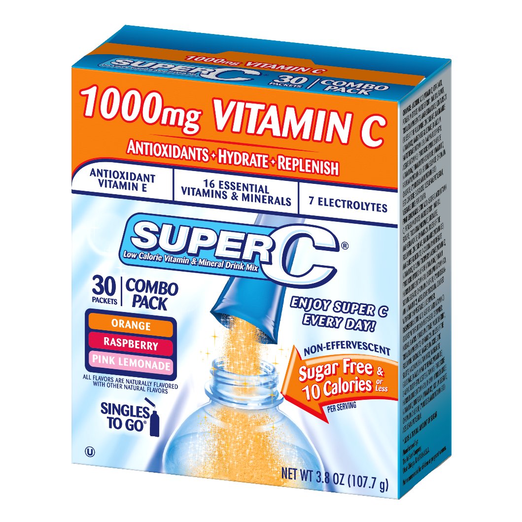 Super C Variety Immunity Drink Mix, 30 ct