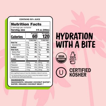 Harmless Harvest Organic Coconut Water with Pulp, 16 fl oz