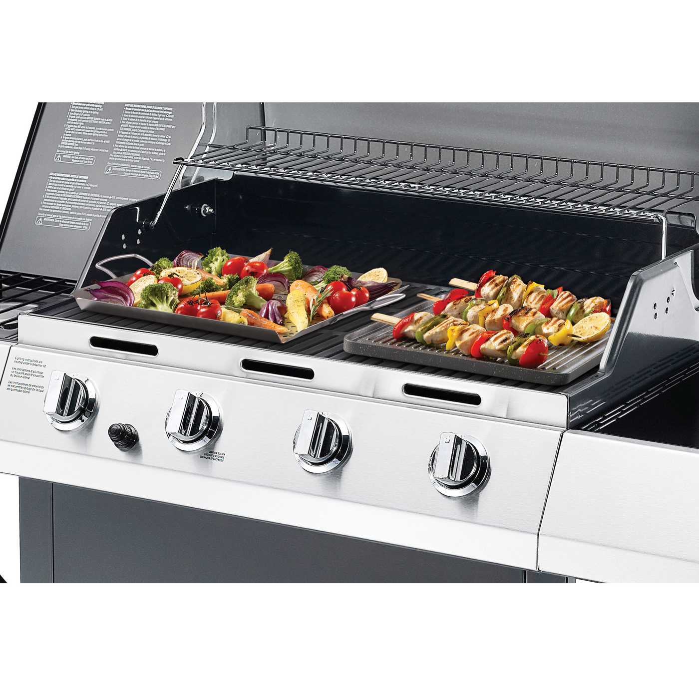 Starfit The Rock Reversible Griddle with Stainless Steel Basket Shop Frying pans & griddles at