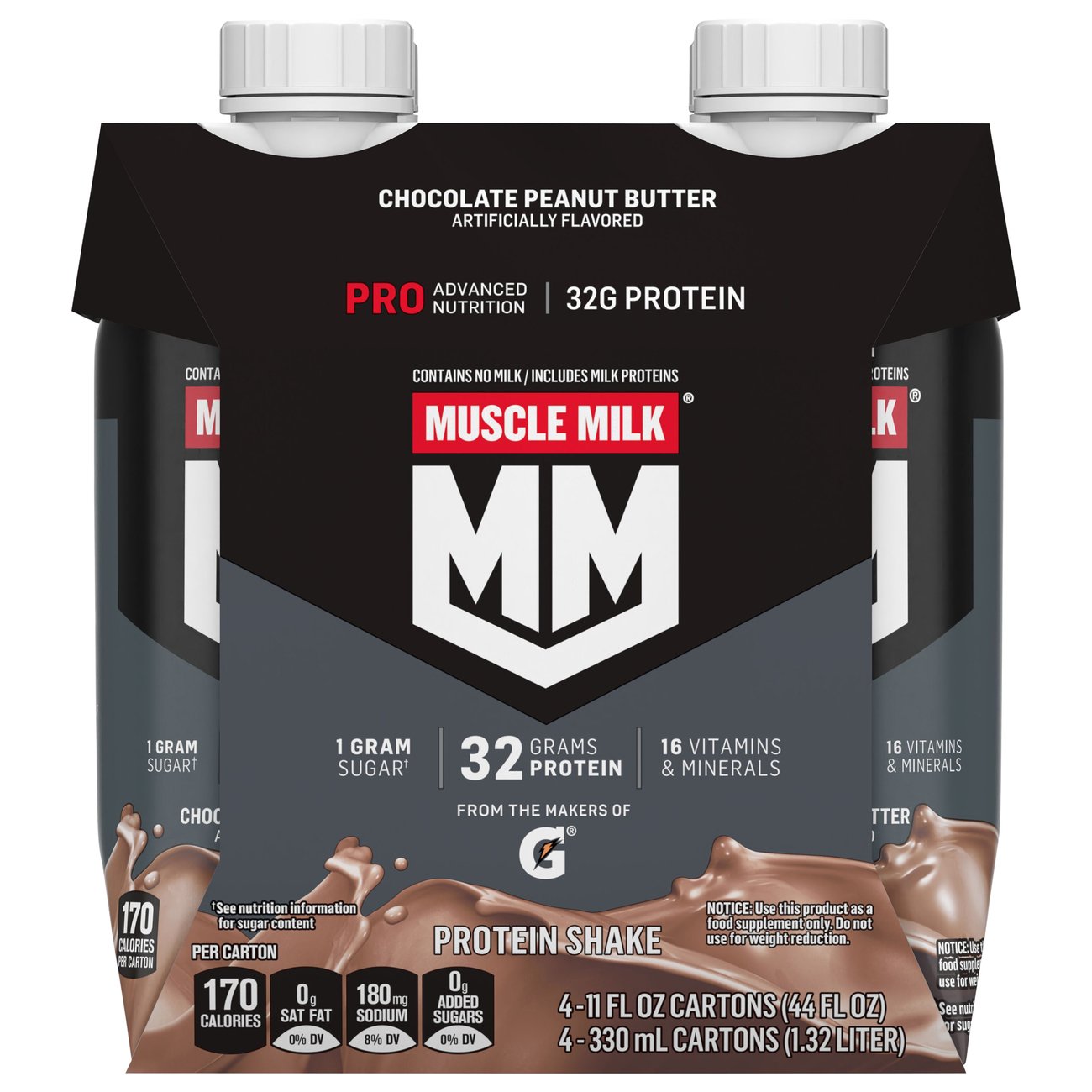Muscle Milk Pro Series Protein Shakes, 32g Chocolate Peanut Butter, 11 oz Shop Diet
