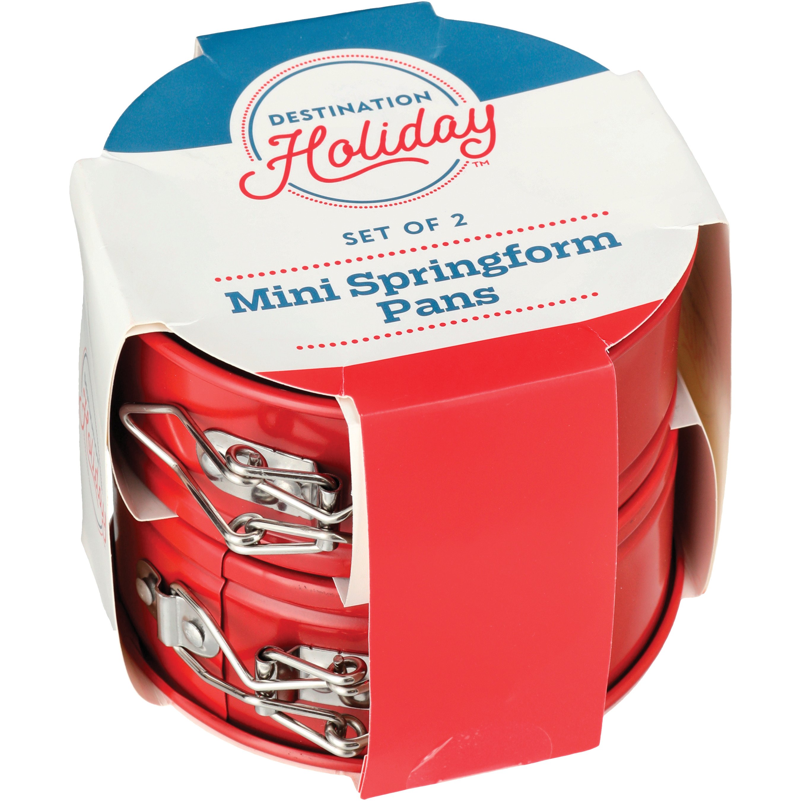 Destination Holiday Mini Springform Round Summer Pans Red