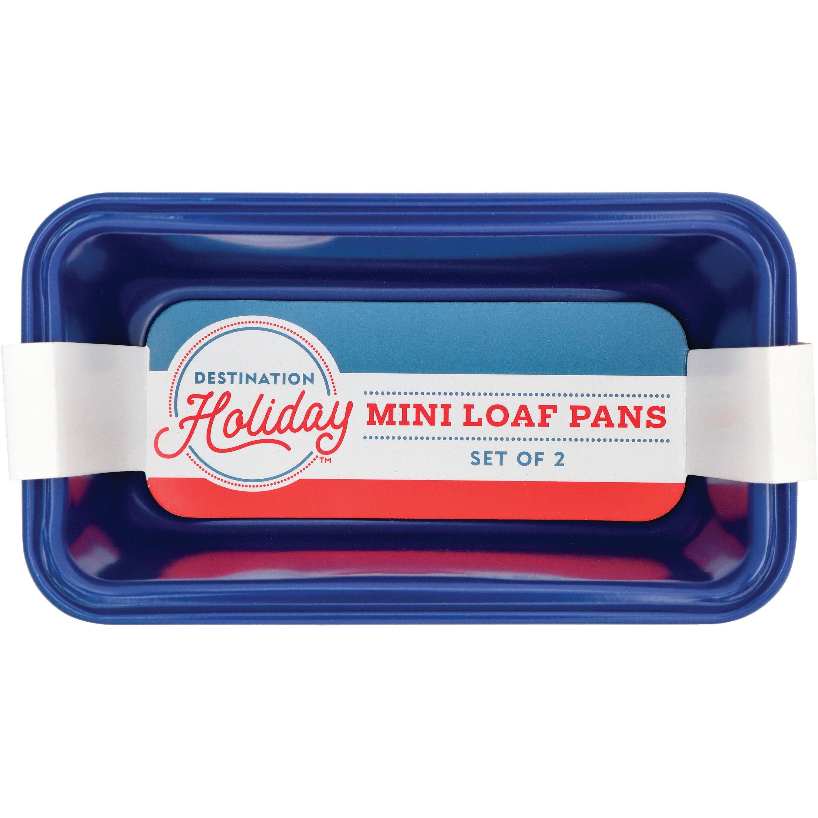 Destination Holiday Christmas Holly Mini Loaf Pan