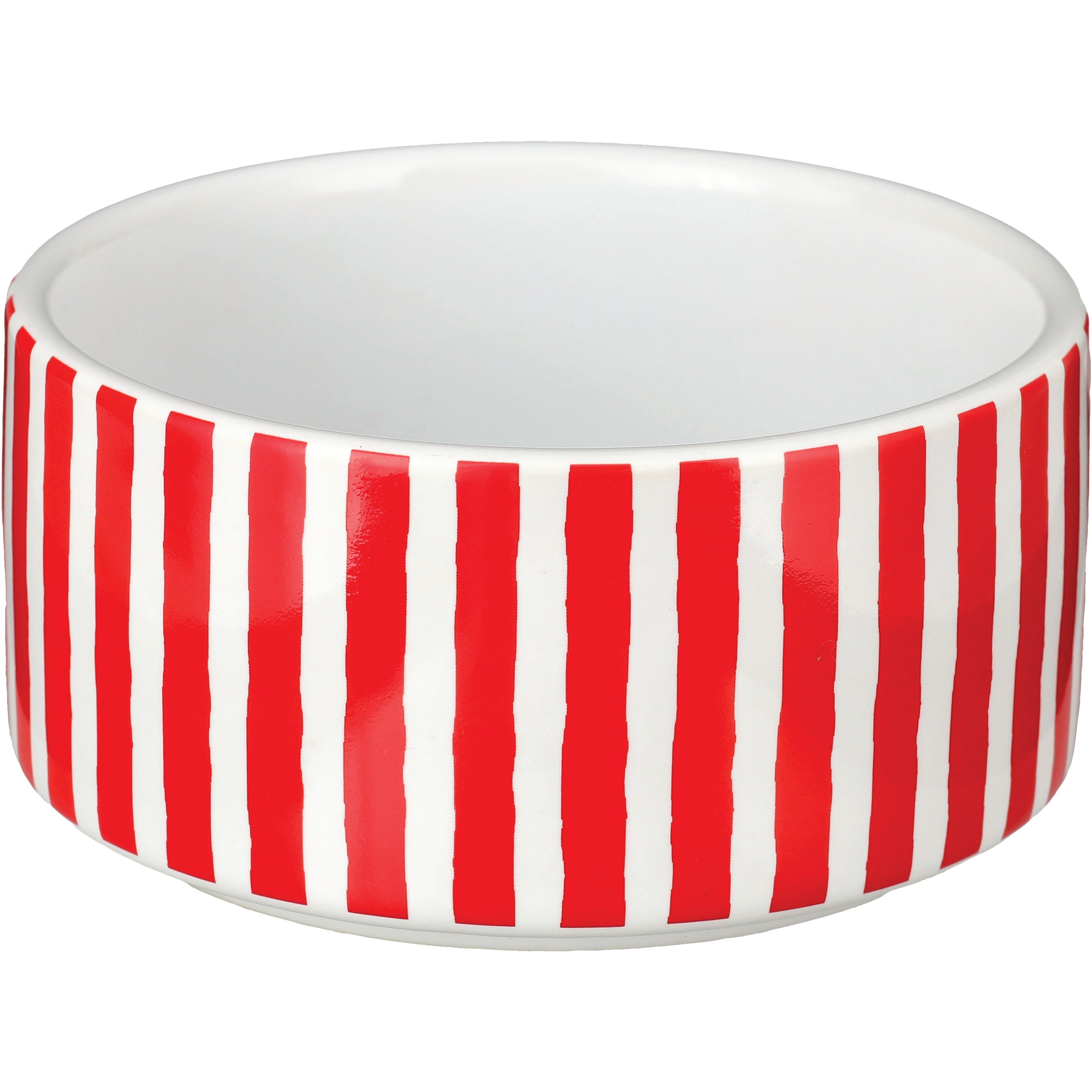 Destination Holiday Red & White Striped Patriotic Ceramic Ramekin ...