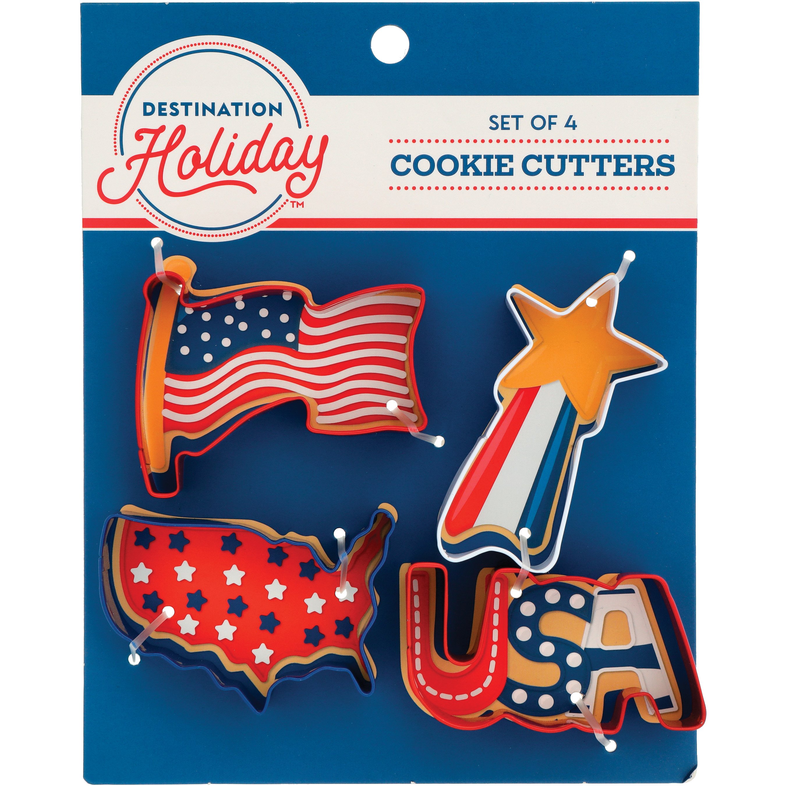 Destination Holiday Patriotic Collection Metal Cookie Cutters Shop
