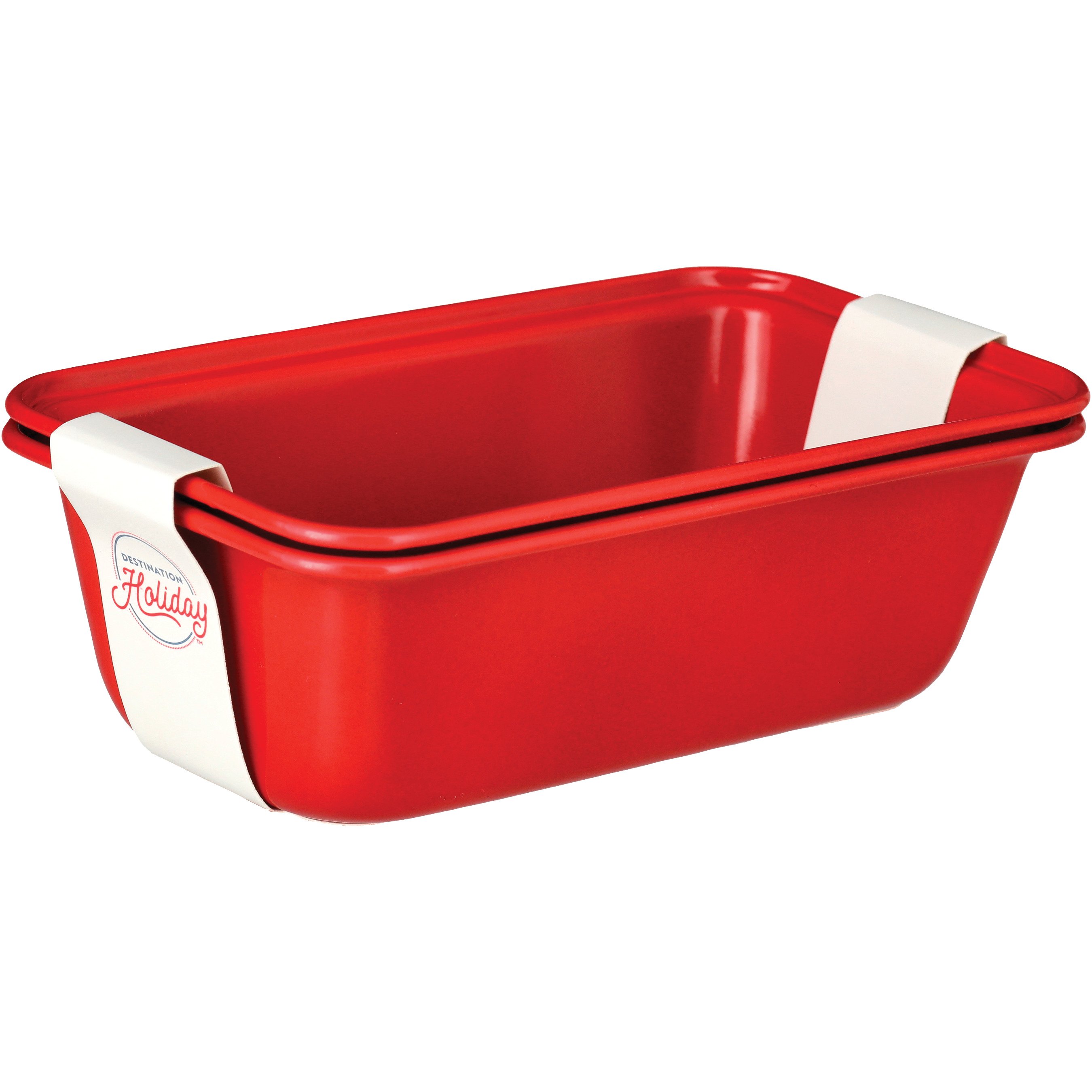 Destination Holiday Summer Metal Loaf Pans Red, 2 pk Shop Pans & dishes at HEB