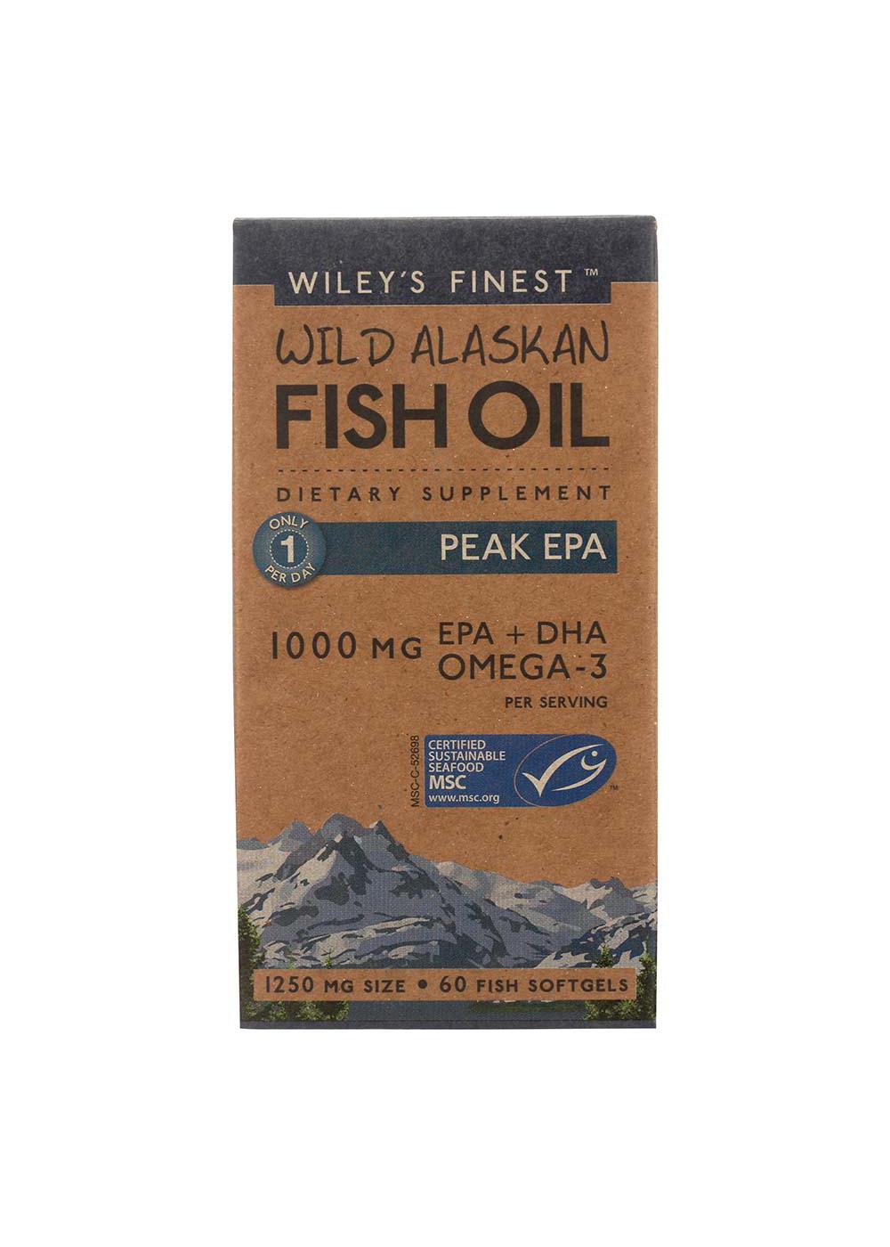 Wiley's Finest Wild Alaskan Fish Oil Softgels; image 1 of 3