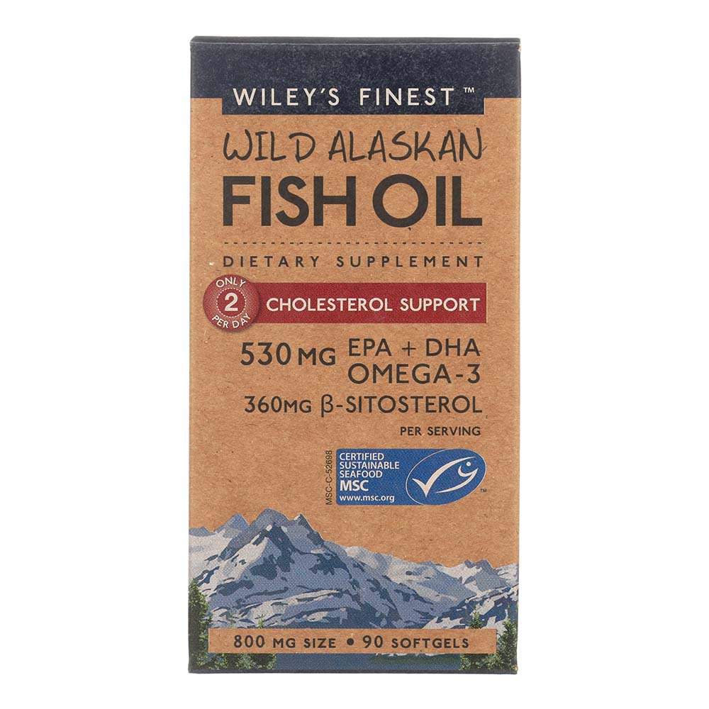Wiley's Finest Wild Alaskan Fish Oil 800mg Softgels, 90 ct