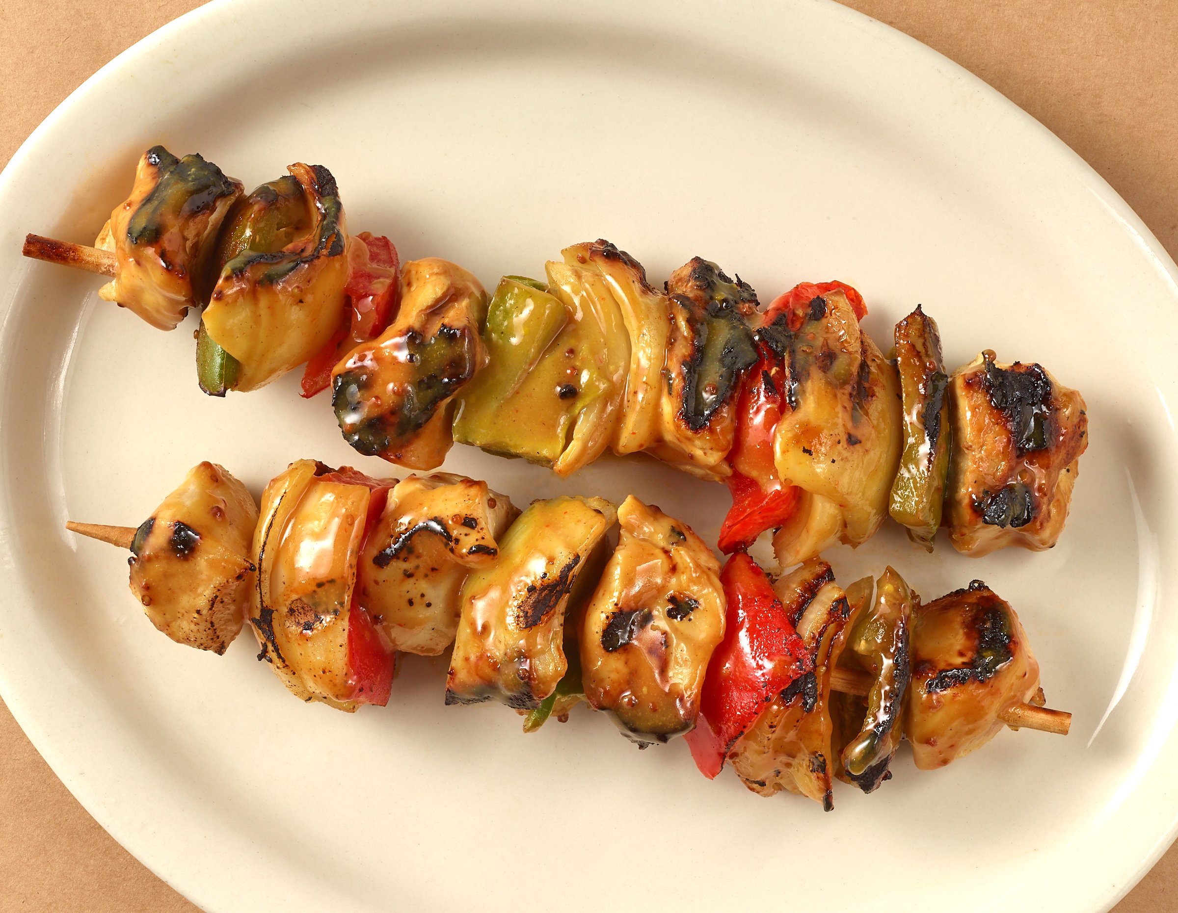 H-E-B Meat Market Marinated Chicken Kabobs - Honey Mustard - Shop ...