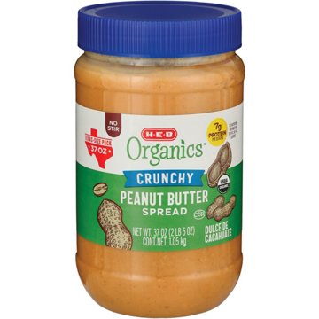 H-E-B Organics 7g Protein Crunchy Peanut Butter – Texas-Size Pack
