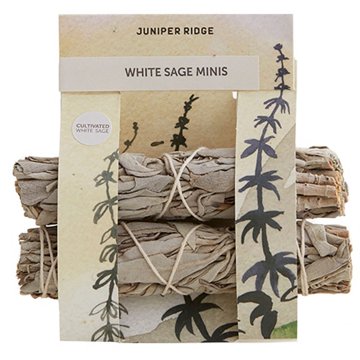 Juniper Ridge White Sage Minis Natural Incense Bundles, 2 pk
