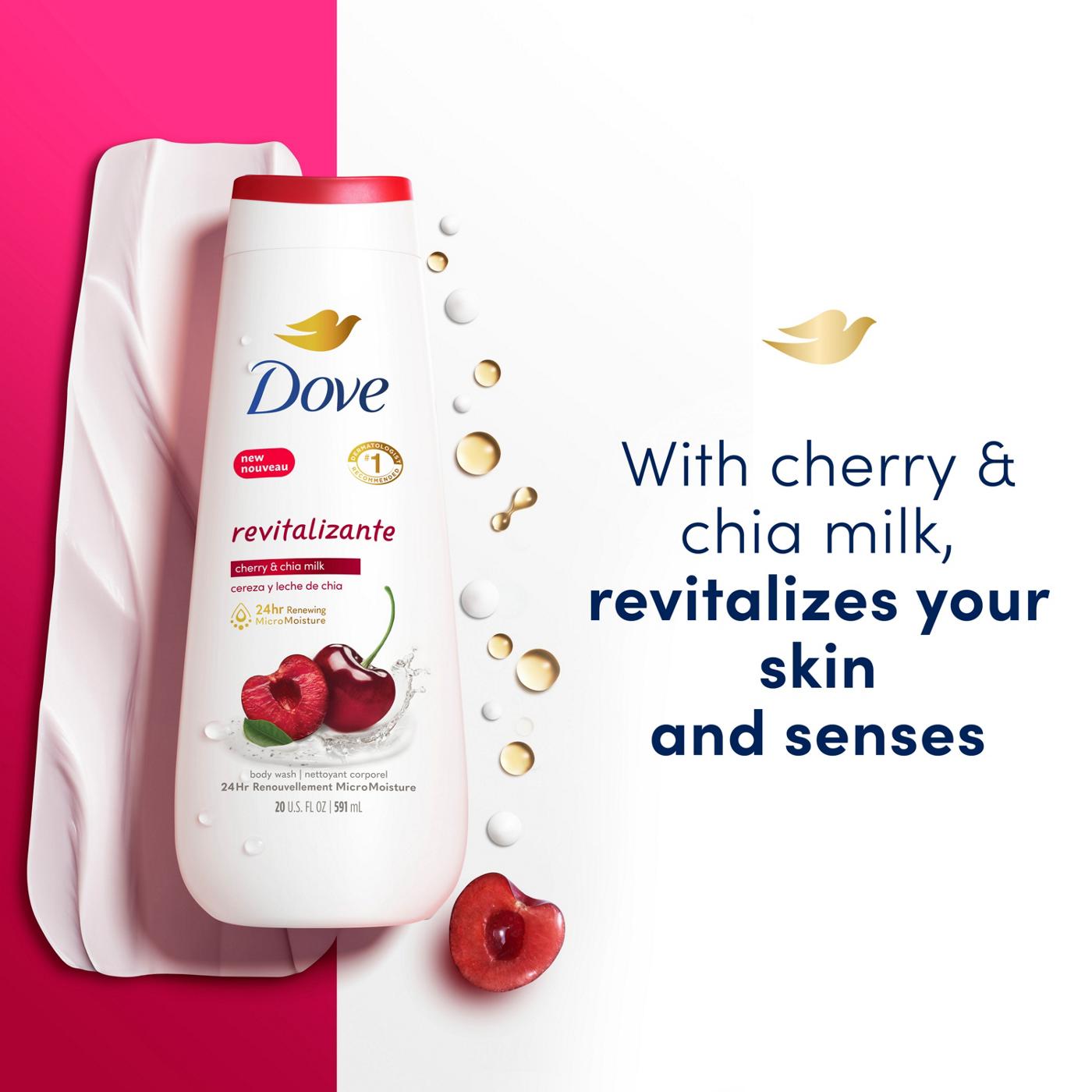 Dove Revitalizante Body Wash - Cherry & Chia Milk; image 4 of 7