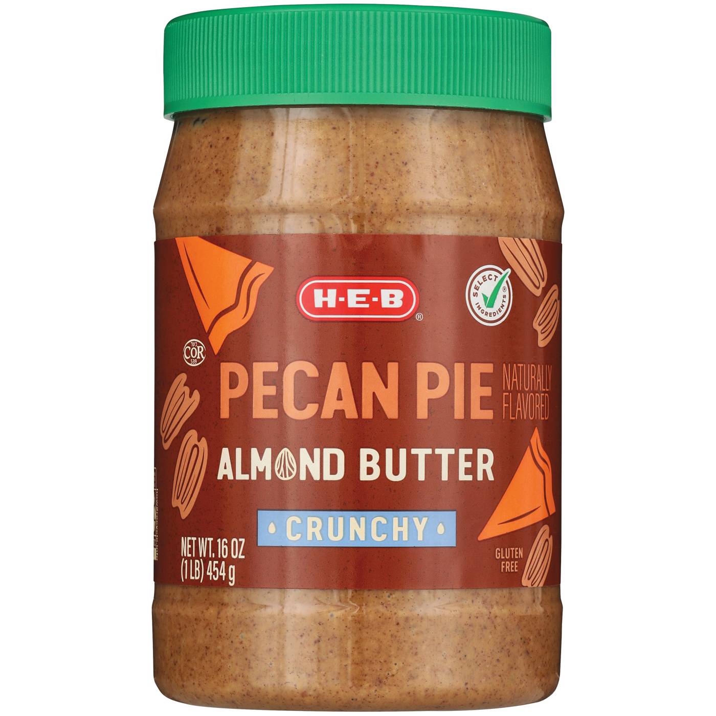 H-E-B Crunchy Almond Butter - Pecan Pie; image 1 of 2