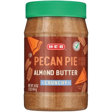 H-E-B Crunchy Almond Butter - Pecan Pie, 16 oz