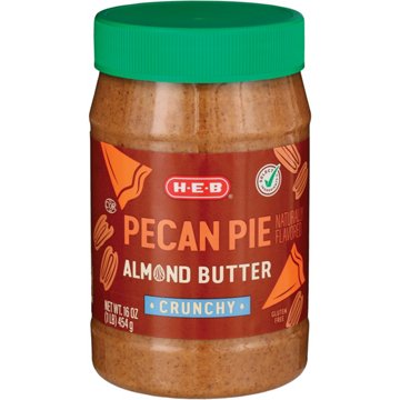 H-E-B Crunchy Almond Butter - Pecan Pie, 16 oz