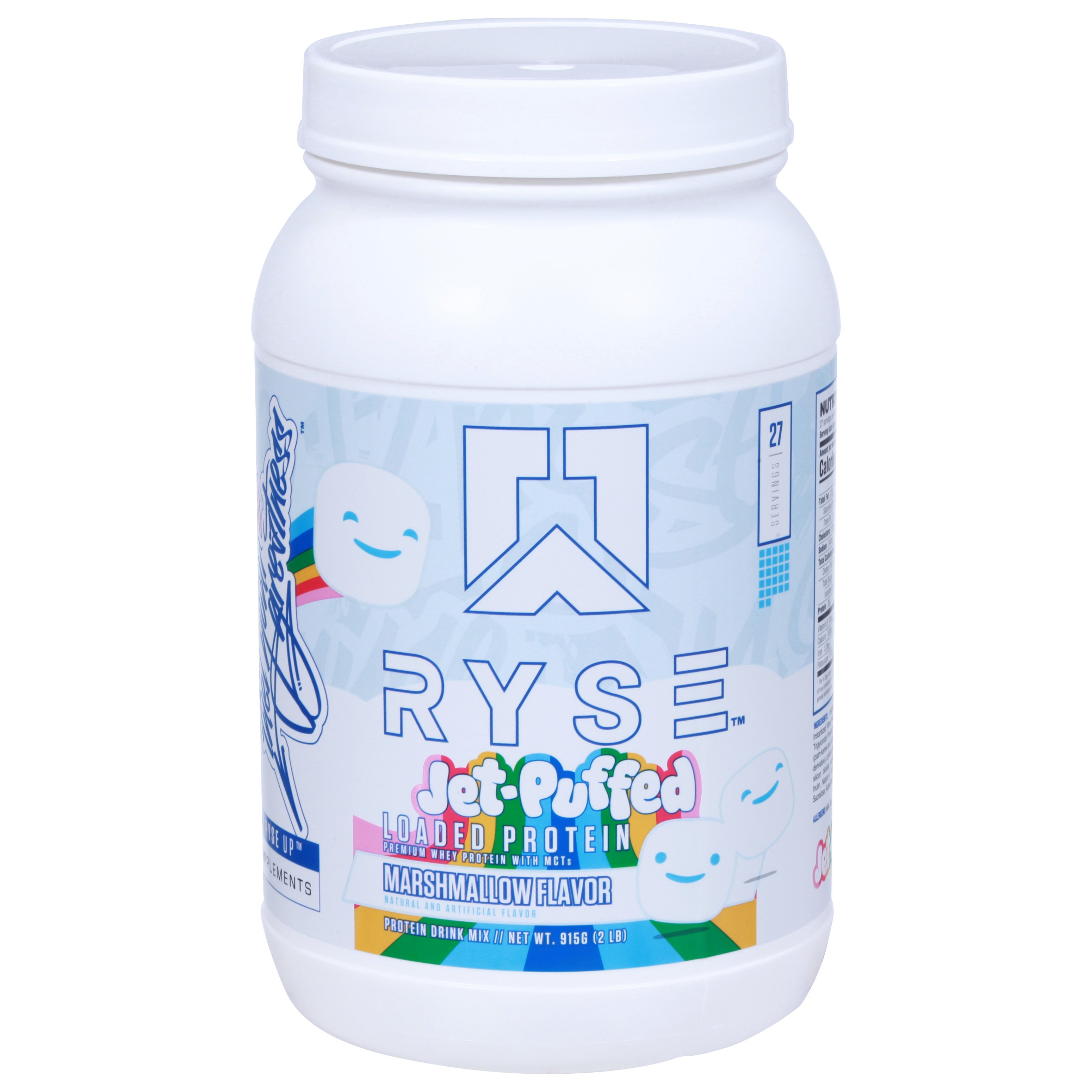 Ryse Loaded Whey Protein Powder Drink Mix - Jet-Puffed Marshmallow, 2 lbs
