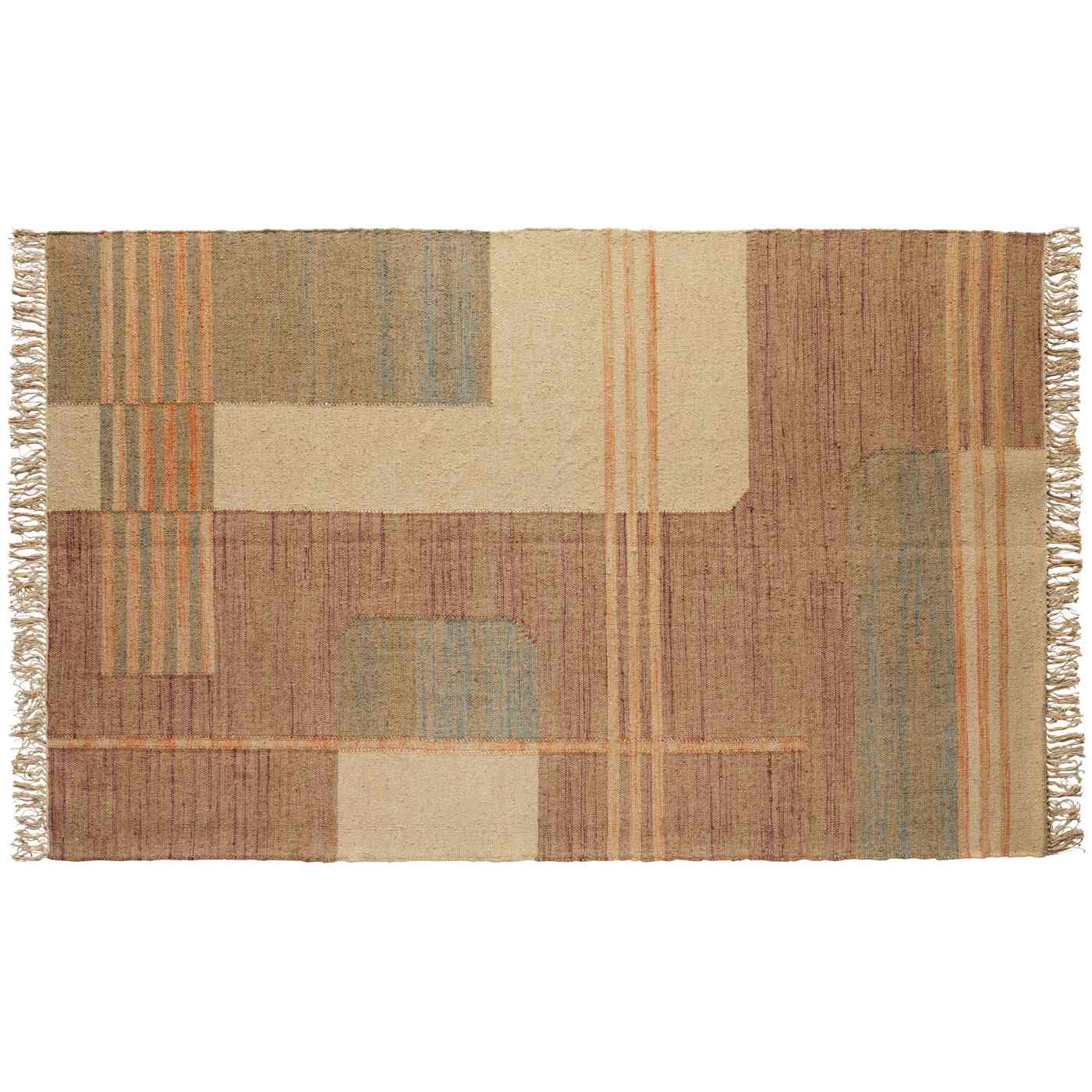 Haven + Key Wool Area Rug - Modern Shapes; image 1 of 2