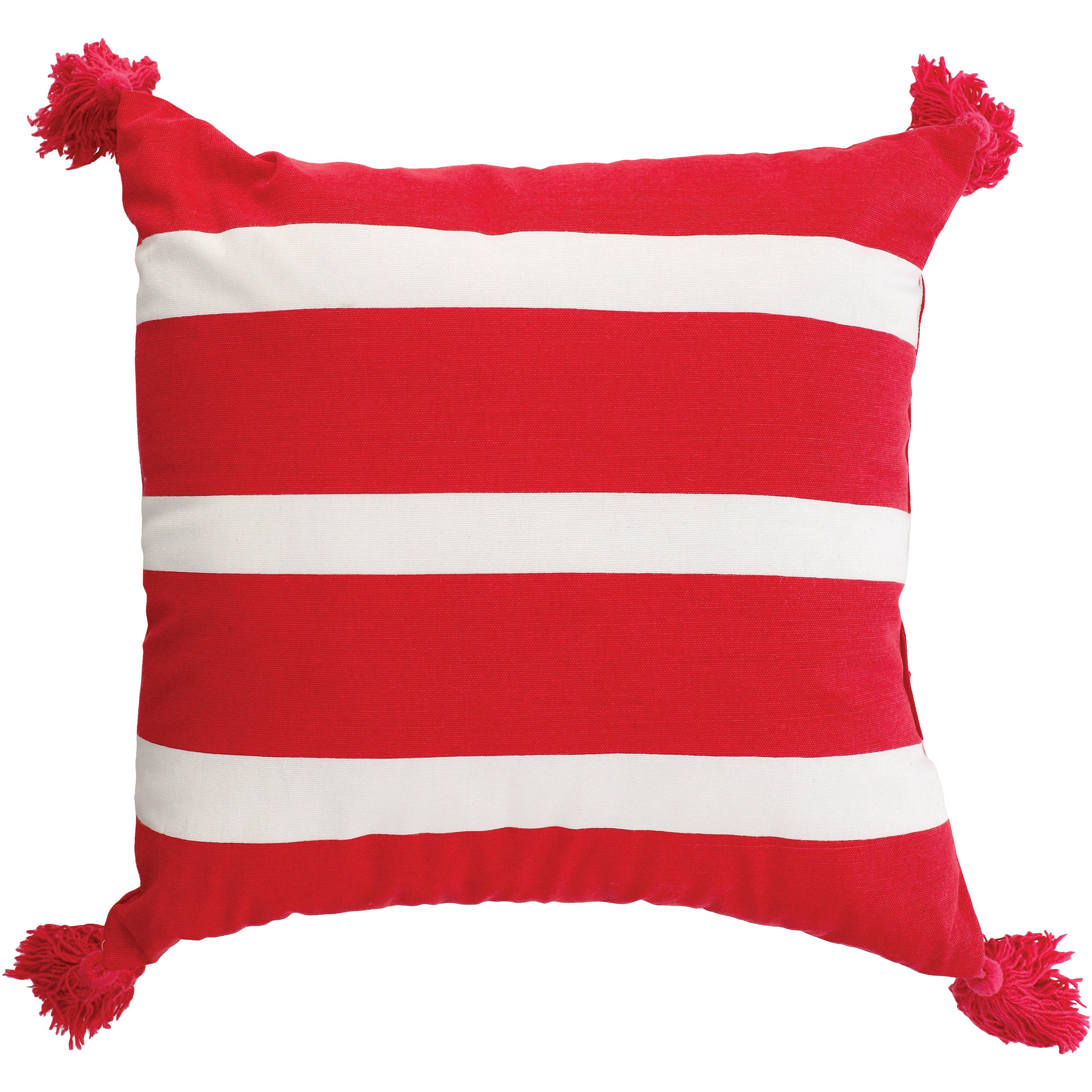 Destination Holiday Cabana Stripes Indoor/Outdoor Summer Square Pillow