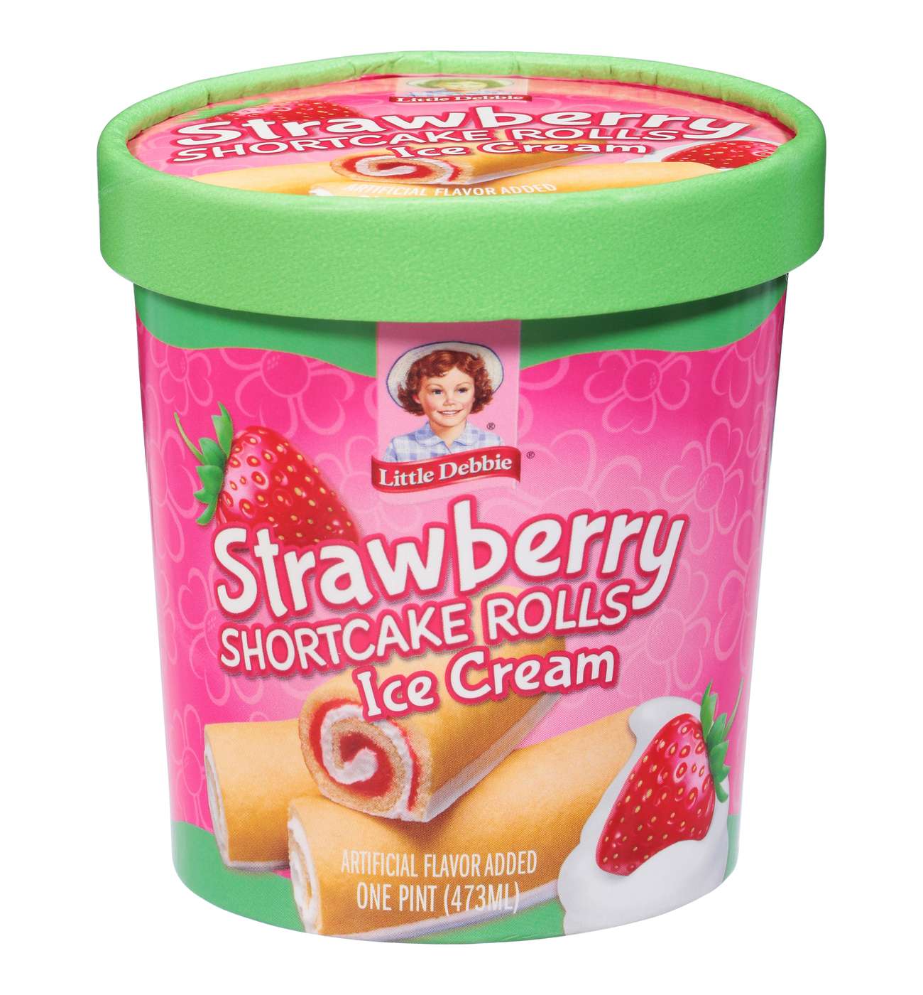 Little Debbie Strawberry Shortcake Rolls Ice Cream Pint; image 1 of 2