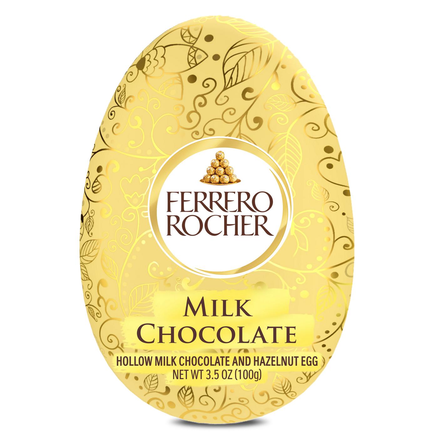 Ferrero Rocher Hollow Milk Chocolate & Hazelnut Gold Egg ; image 5 of 5