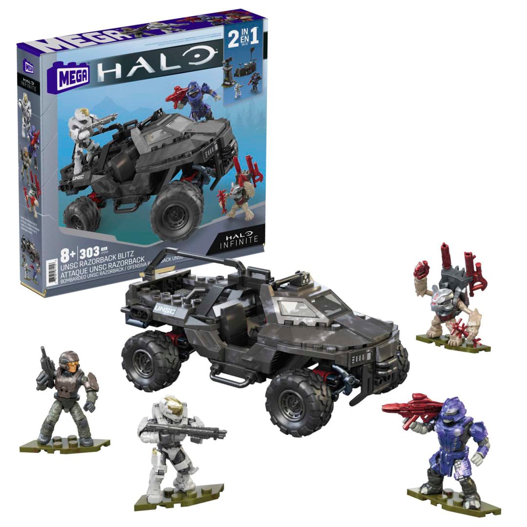 Mega Halo Infinite UNSC Razorback Blitz Vehicle Building Set Shop