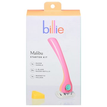 Billie Women's Razor Starter Kit + 2 Blade Refills - Malibu