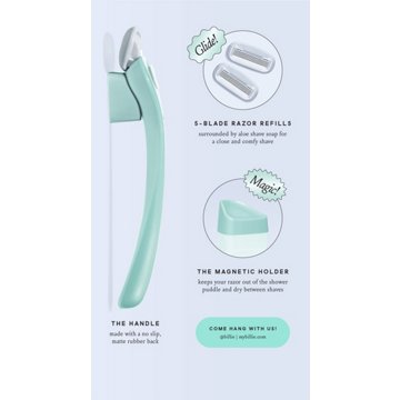 Billie Women's Razor Starter Kit + 2 Blade Refills - Mint