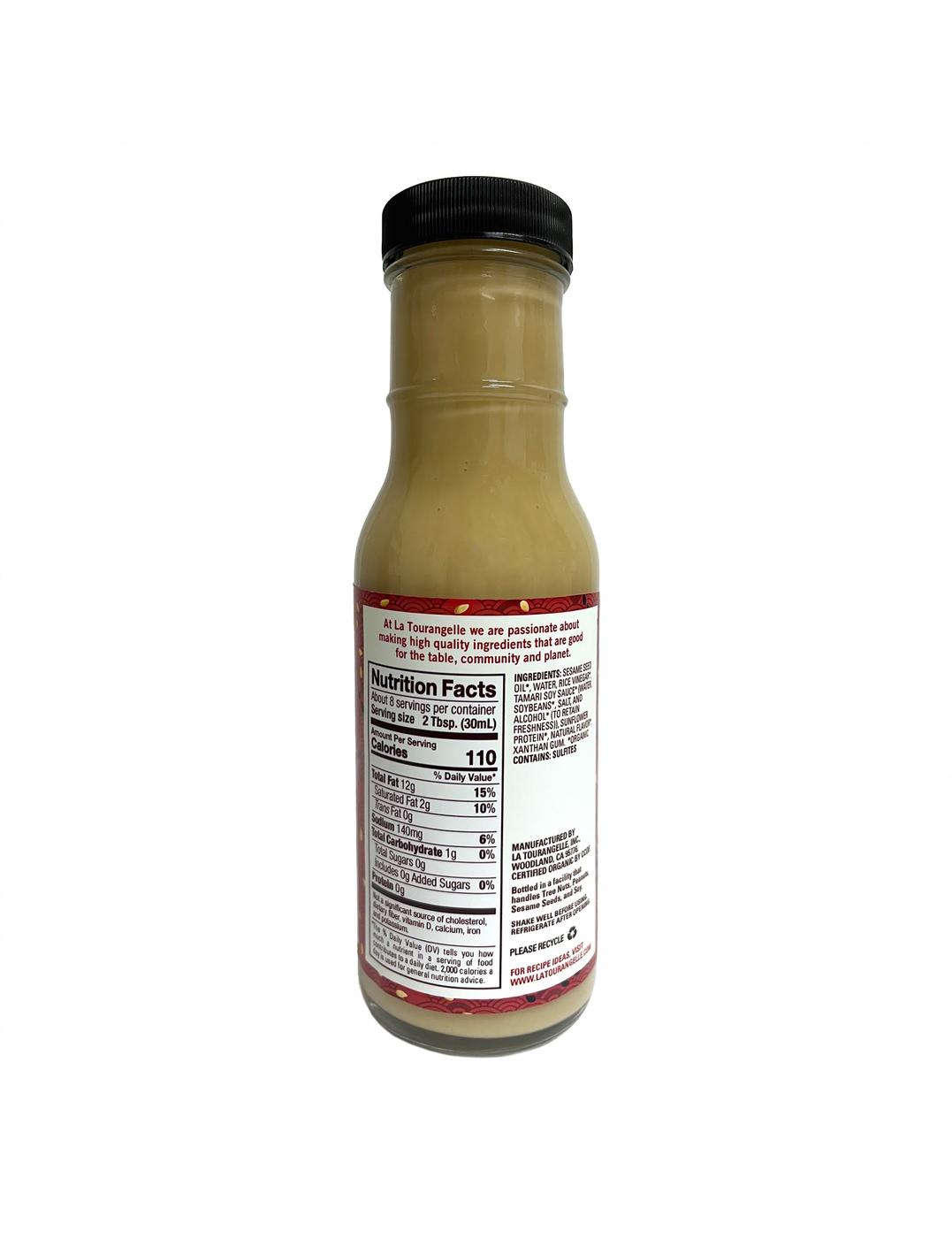La Tourangelle Organic Sesame Tamari Dressing Shop Salad dressings at