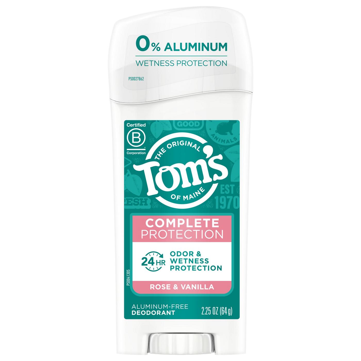 Tom's of Maine Complete Protection Aluminum-Free Deodorant - Rose & Vanilla; image 1 of 8