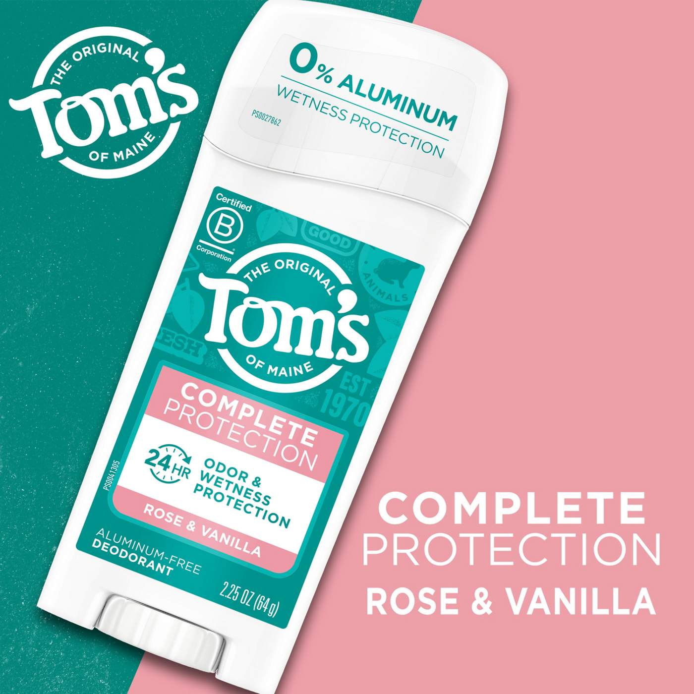 Tom's of Maine Complete Protection Aluminum-Free Deodorant - Rose & Vanilla; image 6 of 8