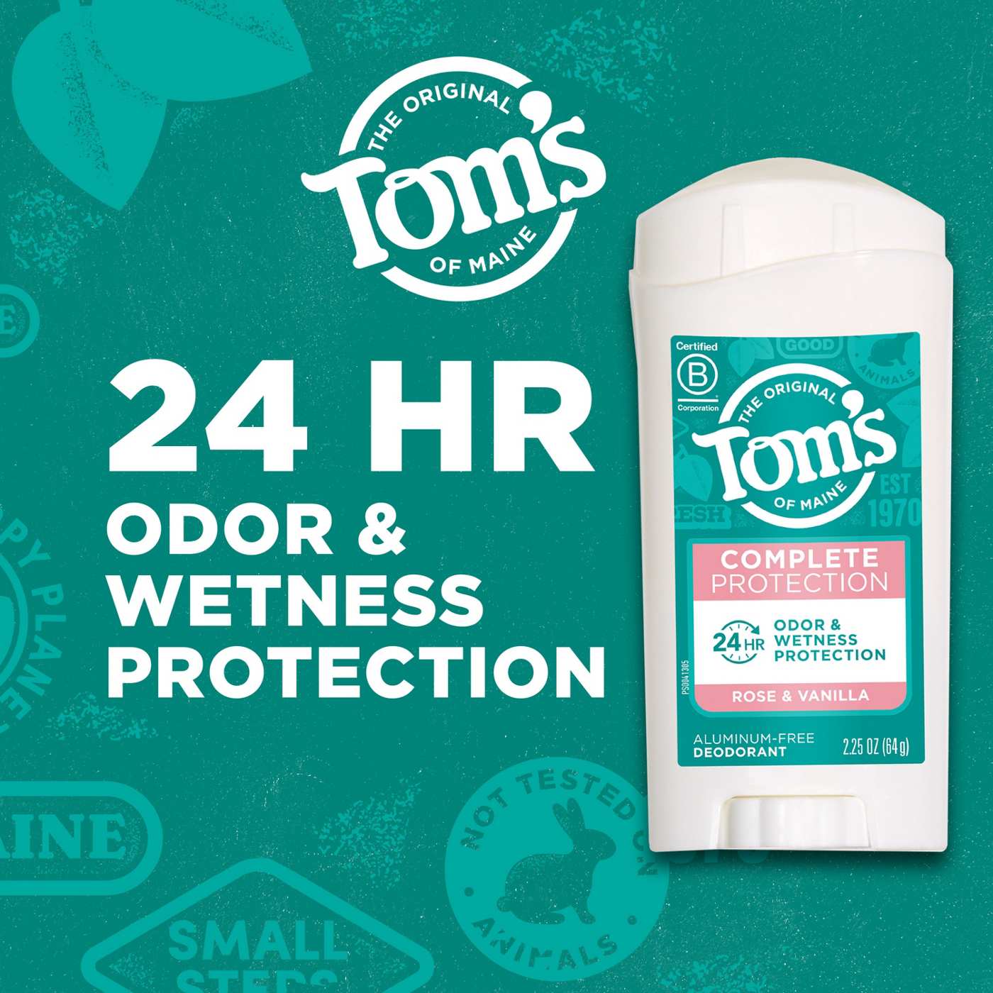 Tom's of Maine Complete Protection Aluminum-Free Deodorant - Rose & Vanilla; image 7 of 8