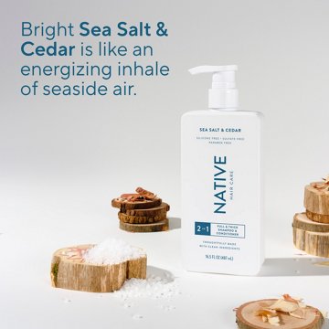 Native Full & Thick 2 in 1 Shampoo & Conditioner - Sea Salt & Cedar