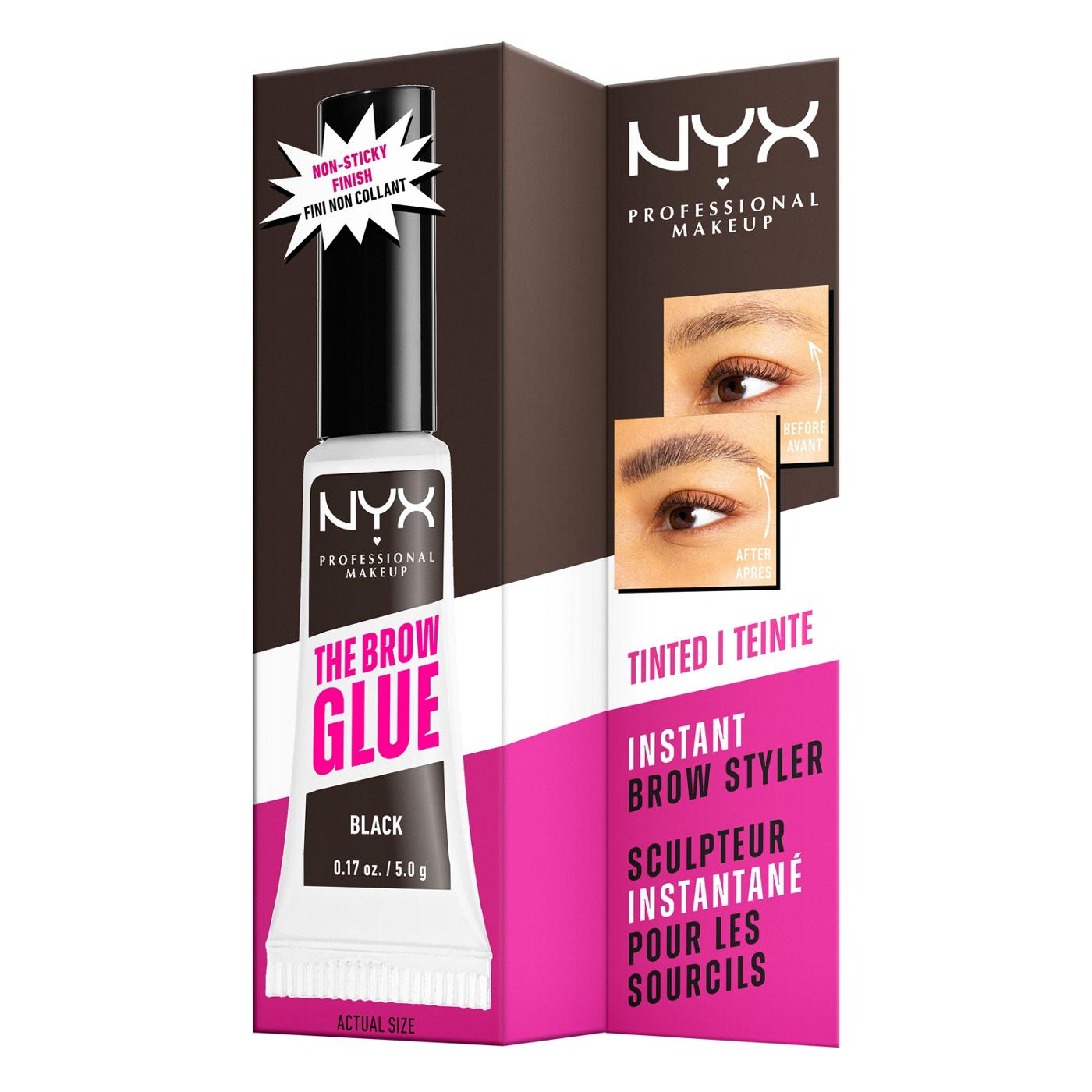 NYX The Brow Glue Instant Brow Styler - Black; image 3 of 5