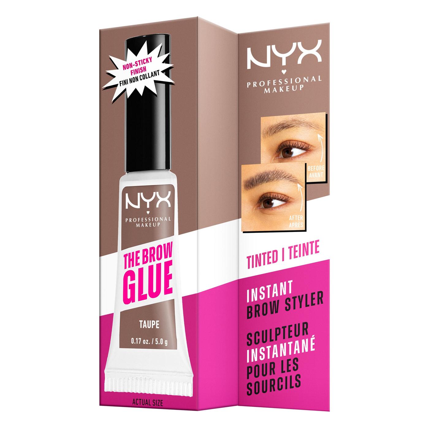 NYX The Brow Glue Instant Brow Styler - Taupe; image 3 of 5