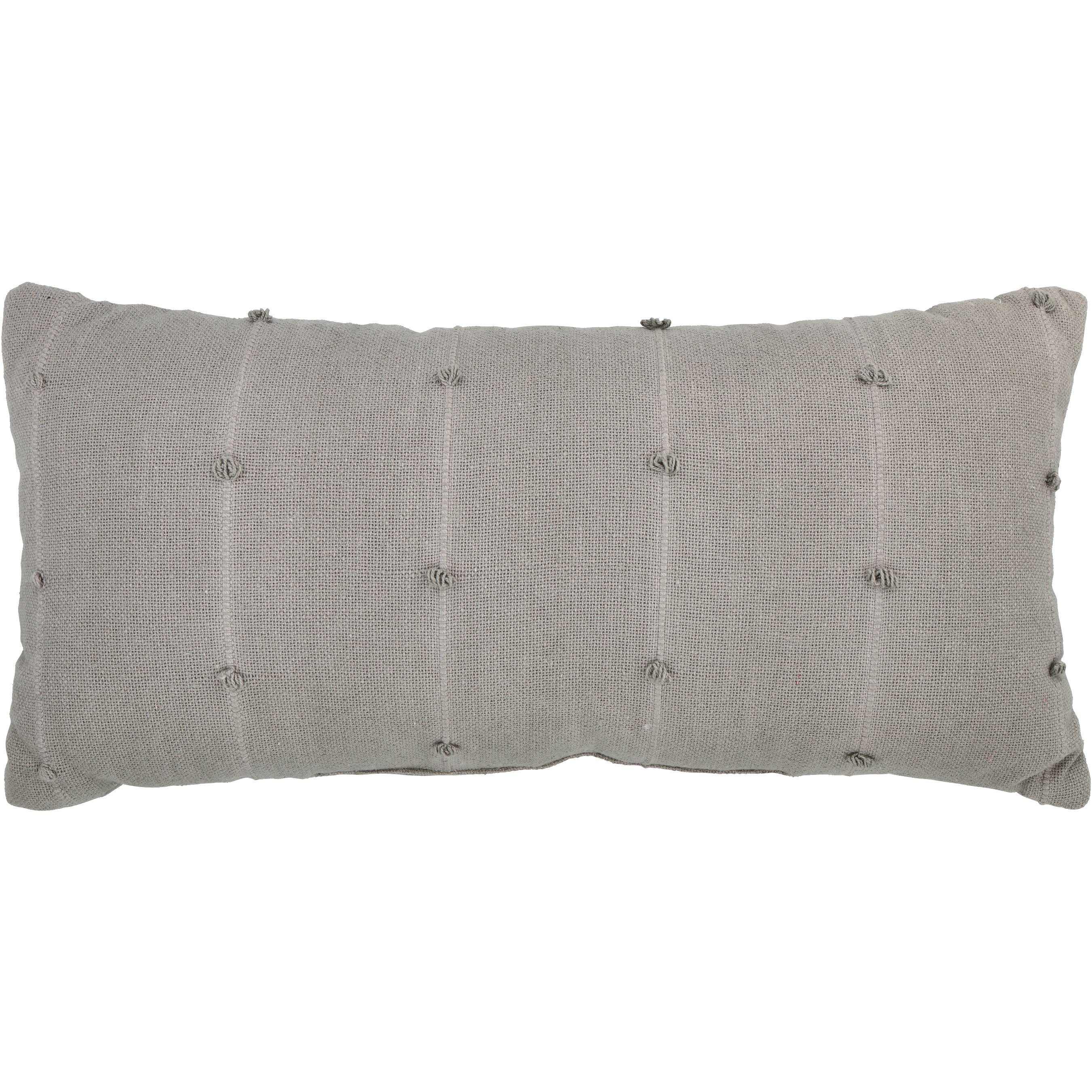 Haven + Key Striped Ball Accent Lumbar Throw Pillow Gray Shop Pillows at HEB