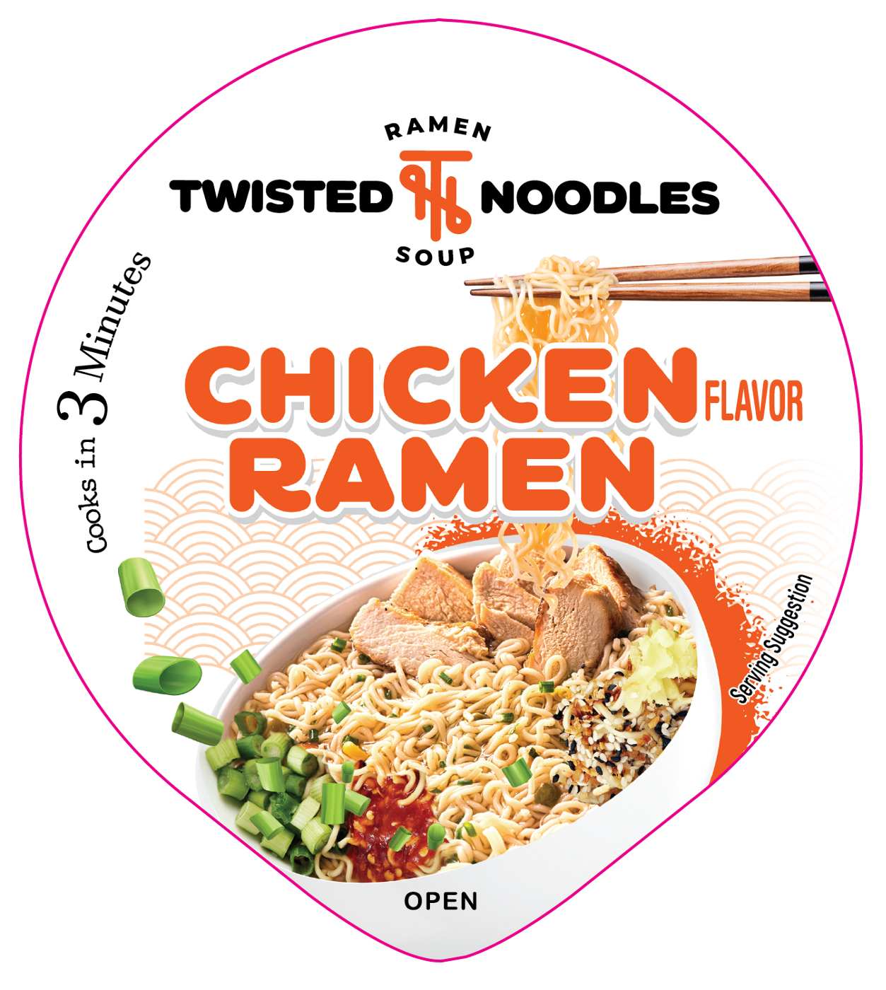Twisted Noodles Chicken Ramen Soup Cup Shop Soups & chili at HEB