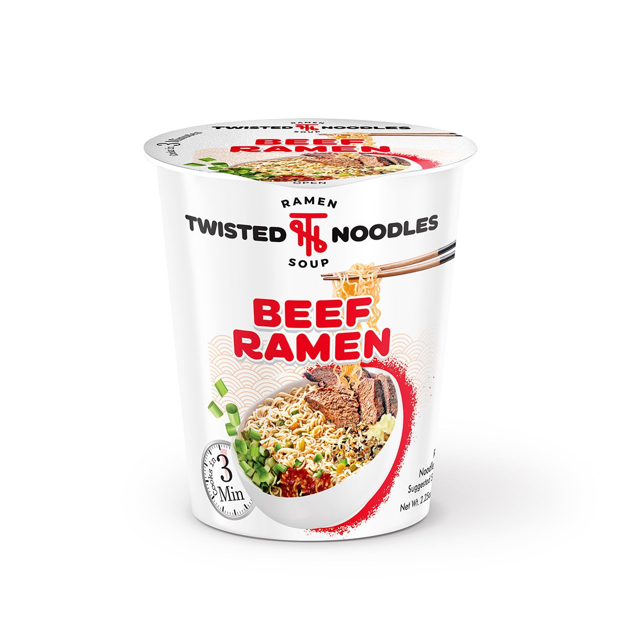 Twisted Noodles Beef Ramen Soup Cup - Shop Soups & chili at H-E-B