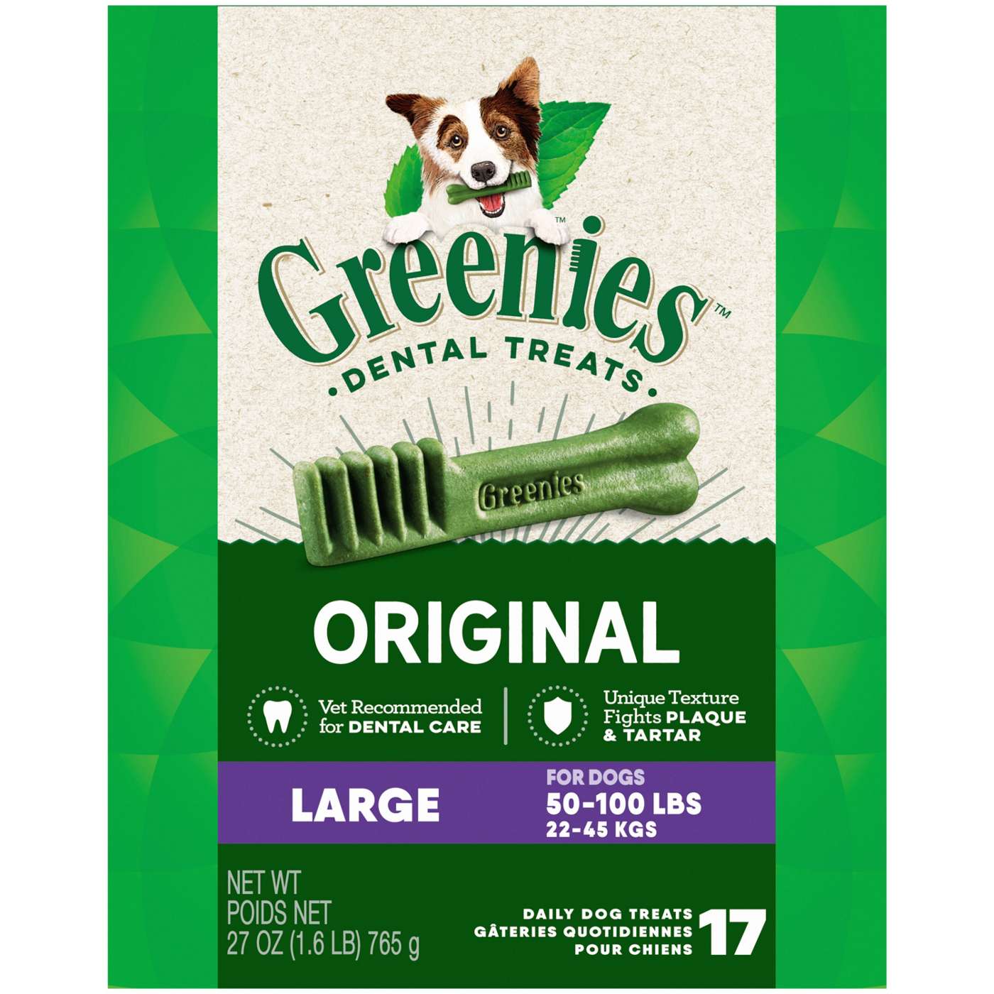 GREENIES Original Large Natural Dog Dental Care Chews Dog Treats; image 1 of 5