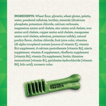 Greenies Original Petite Natural Dog Dental Care Chews Dog Treats, 45 ct