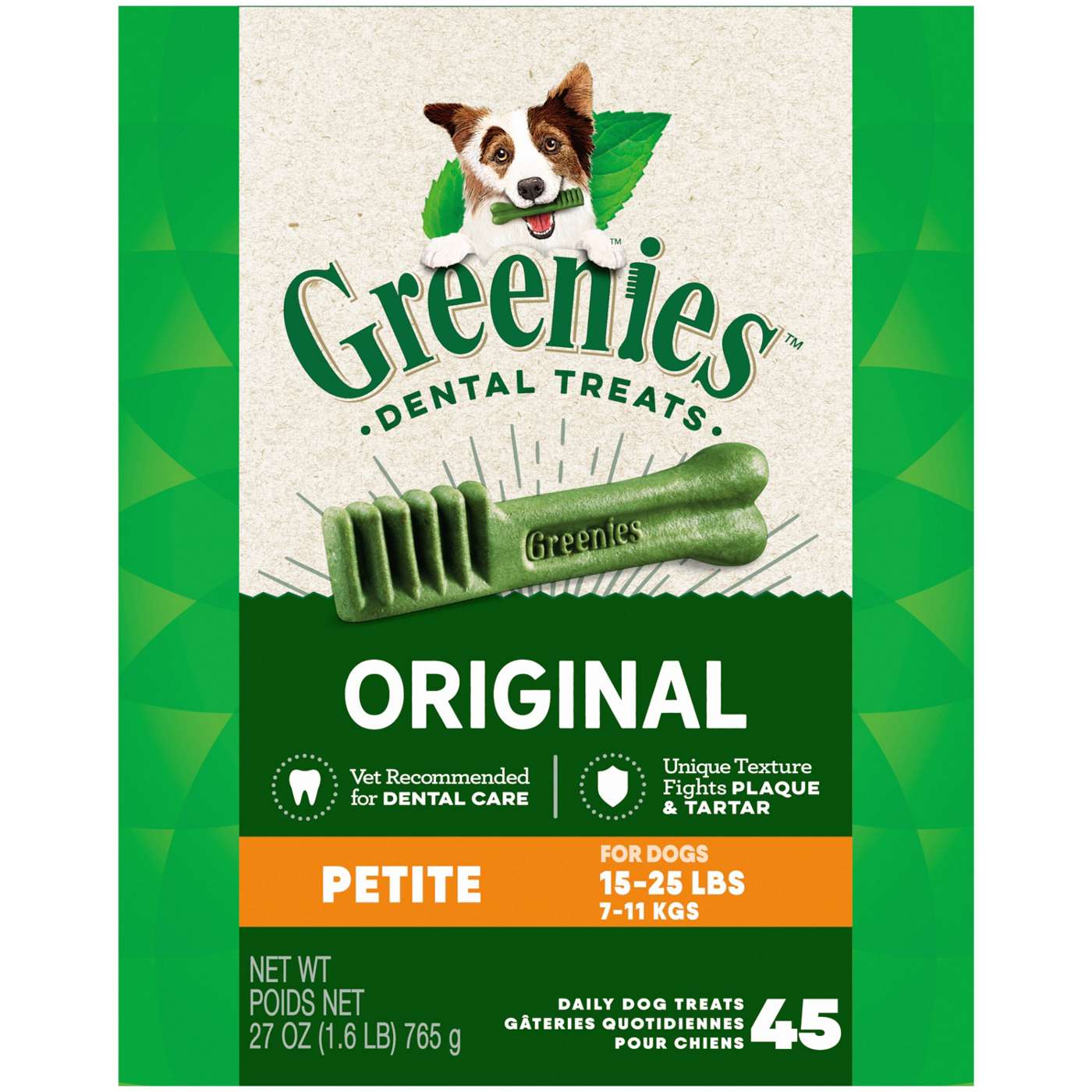 GREENIES Original Petite Natural Dog Dental Care Chews Dog Treats; image 1 of 5