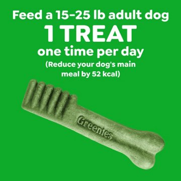 Greenies Original Petite Natural Dog Dental Care Chews Dog Treats, 45 ct