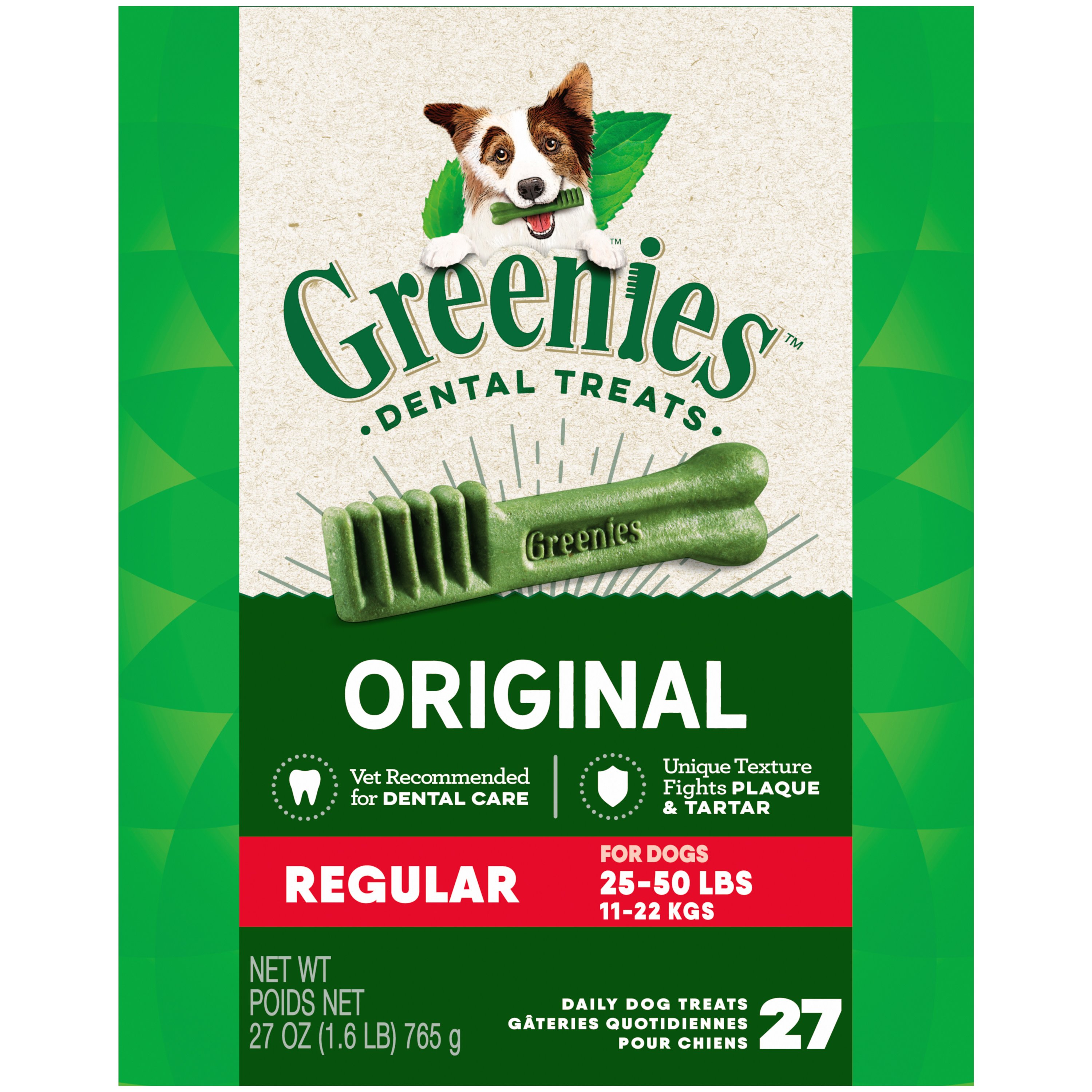 GREENIES Original Regular Natural Dog Dental Care Chews Dog Treats Shop Dental treats at HEB