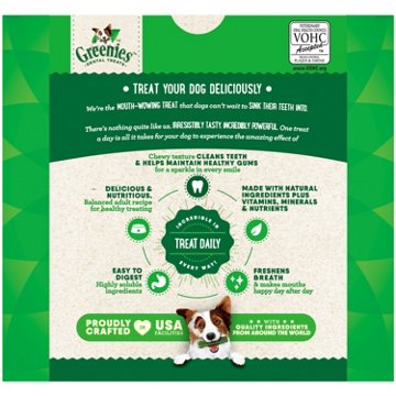 Greenies Original Regular Natural Dog Dental Care Chews Dog Treats, 36 ct