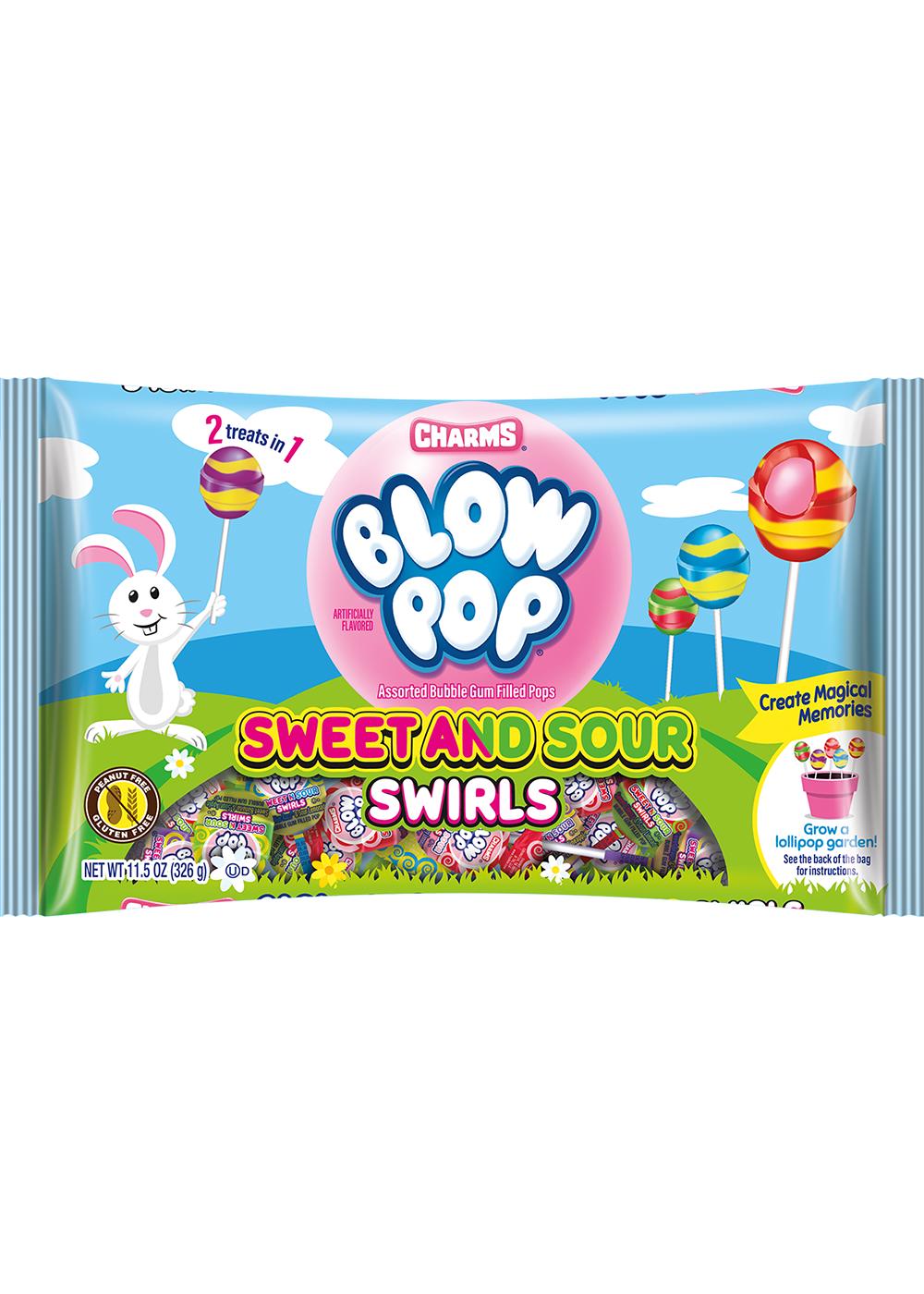 Charms Blow Pop Sweet & Sour Swirls Easter Candy; image 1 of 2