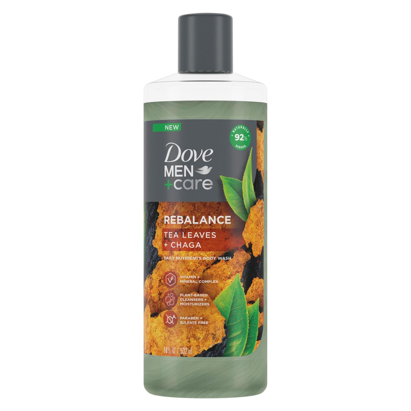 Dove Men+Care Rebalance Body Wash - Tea Leaves + Chaga - Shop Body wash ...