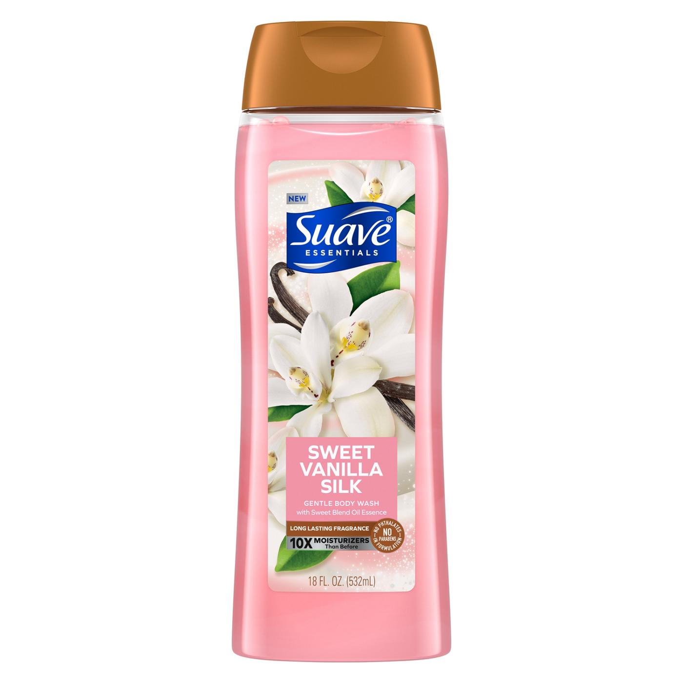 Suave Essentials Gentle Body Wash - Sweet Vanilla Silk; image 1 of 6