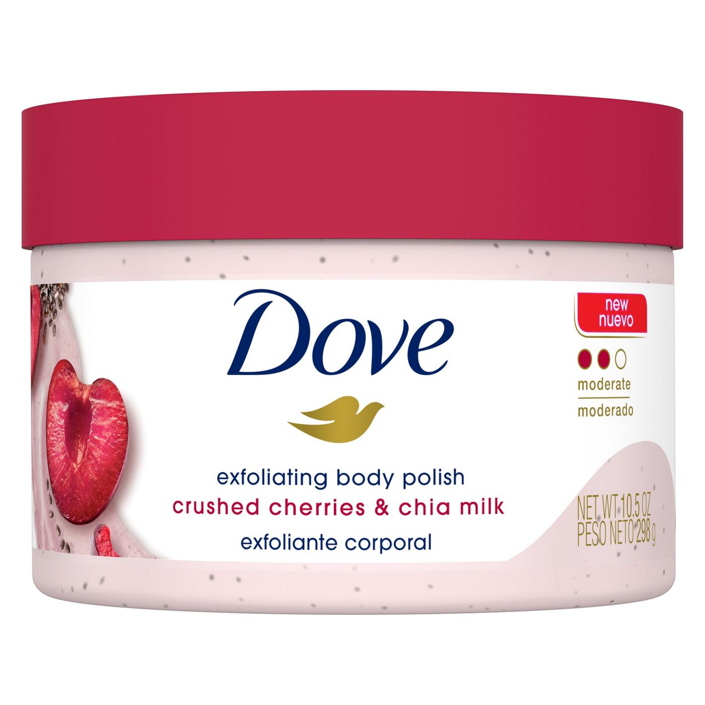 Dove Exfoliating Body Polish Crushed Cherries & Chia Milk; image 1 of 8
