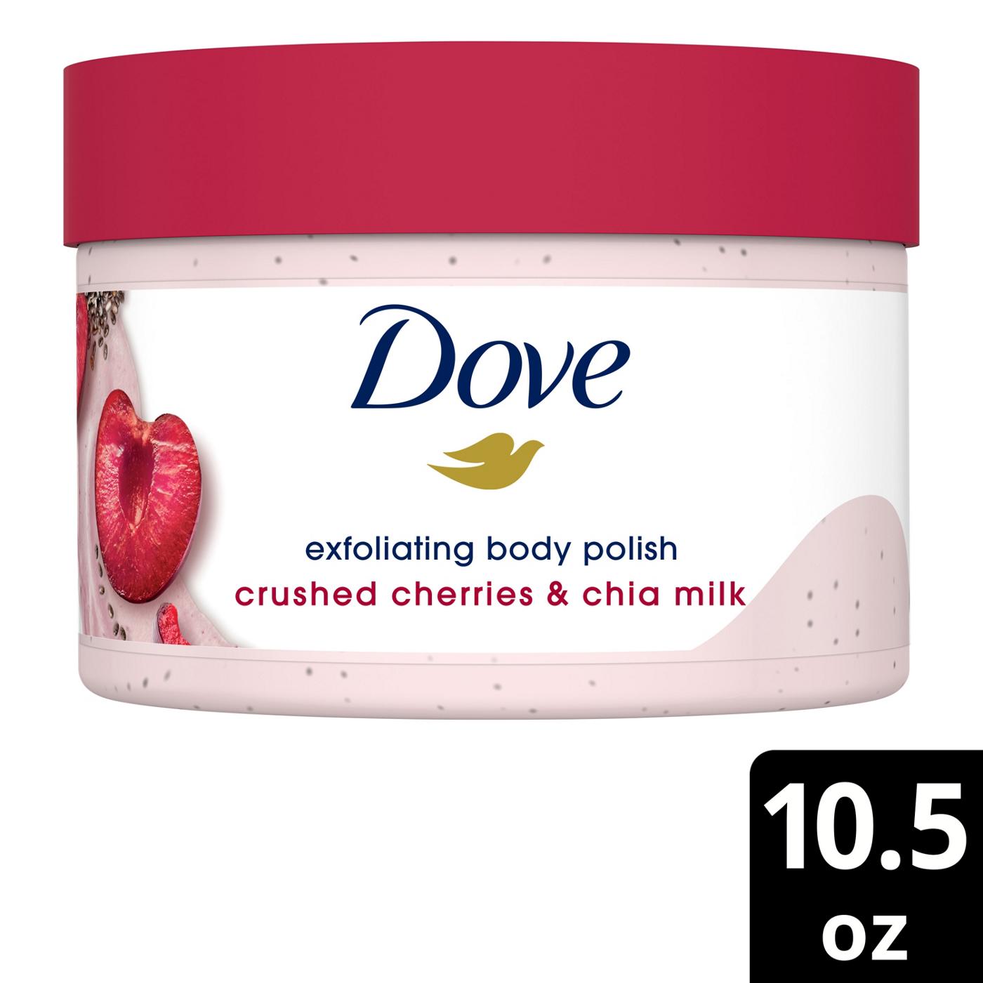 Dove Exfoliating Body Polish Crushed Cherries & Chia Milk; image 8 of 8