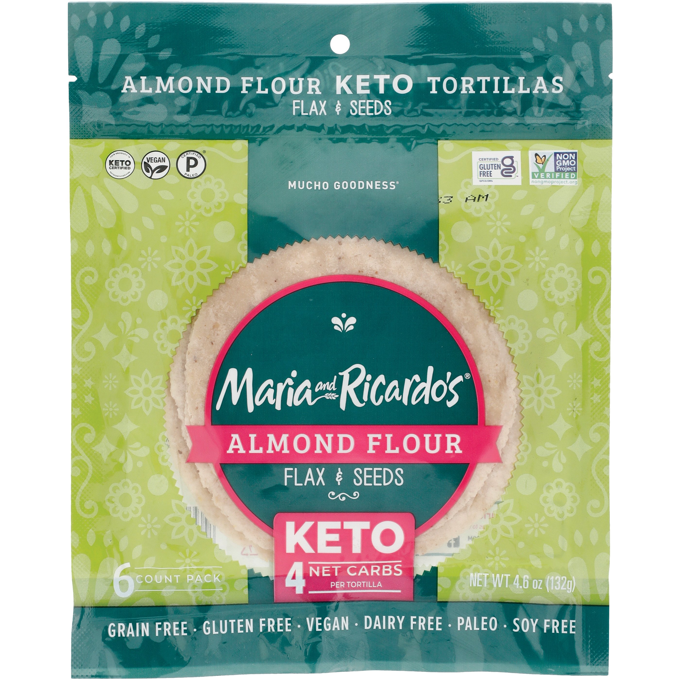 Maria and Ricardo's Almond Flour Flax & Seeds Keto Tortillas Shop